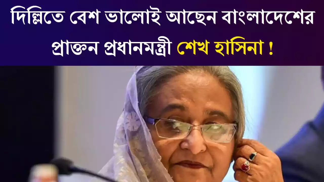 দিল্লিতে বেশ ভালোই আছেন বাংলাদেশে প্রাক্তন প্রধানমন্ত্রী শেখ হাসিনা